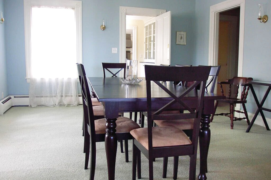 Formal Dining Area at Grand Seaside Cottage Rental in York Harbor Maine