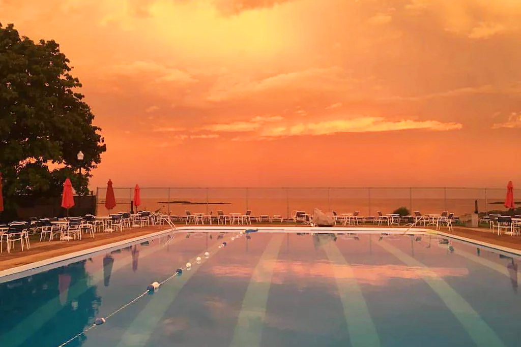Sunset at the Pool