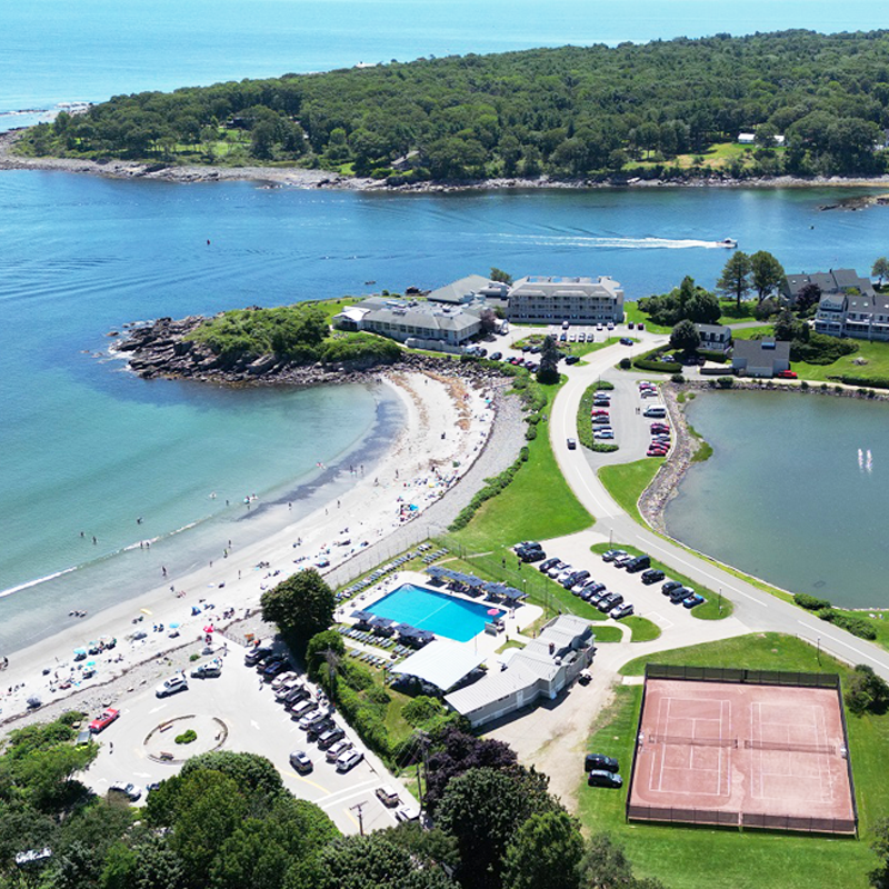 Aerial View of Stage Neck Inn - Oceanfront Hotel in York, Maine
