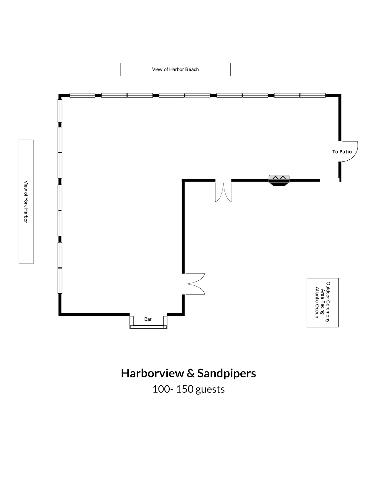 Harborview & Sandpipers Wedding Floorplan